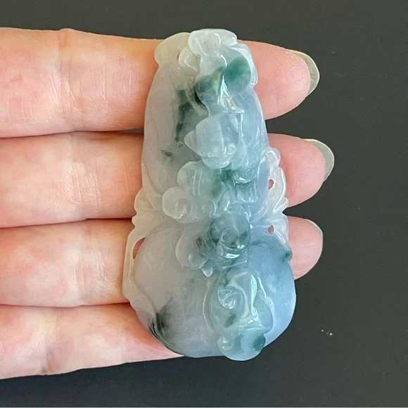 New natural Burmese carved Jade Pendant